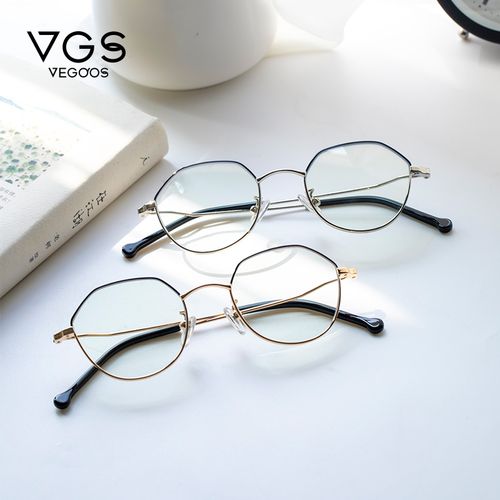威古氏近视眼镜女防蓝光复古ins显瘦小脸眼镜框男有度数2021新款