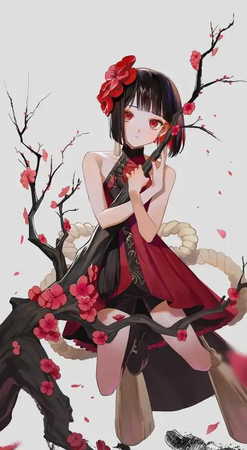 动漫人物绘画,面容精致漂亮,神态生动