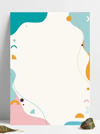 10566可爱卡通儿童简约幼儿园开学公告课程背景105168卡通花朵儿童