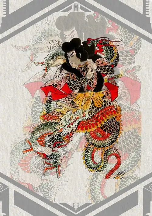 传统纹身题材云龙九郎