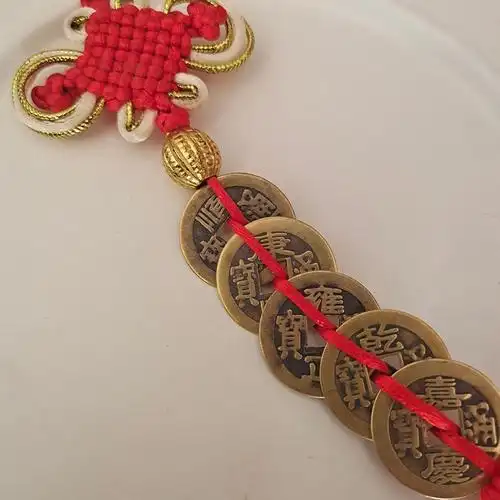 批发纯铜五帝钱中国结8盘金边五帝钱门窗汽车挂件-阿里巴巴