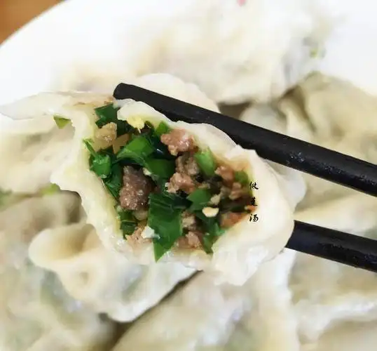 鲜肉韭菜馅饺子