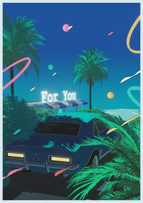 citypop summer life 3d插画合集