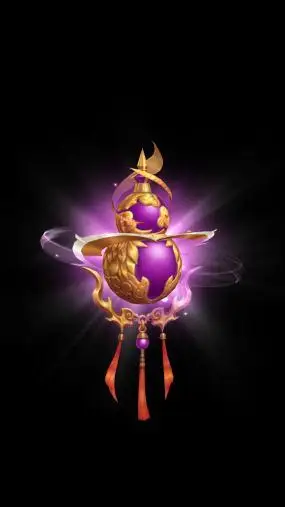 精致特效紫金葫芦(带透明通道)视频素材