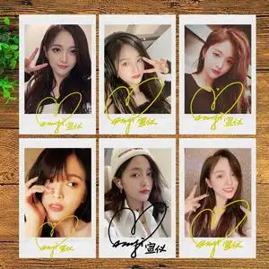 火箭少女101 吴宣仪 签名照 亲笔签名 3寸拍立得 明星签名 6款