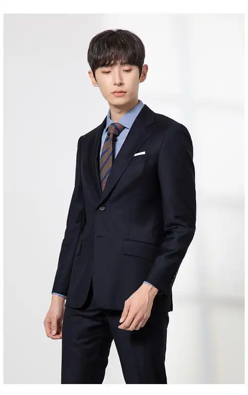 callisto卡利斯特商场同款秋季新款商务休闲男士正装西服全羊毛上班职