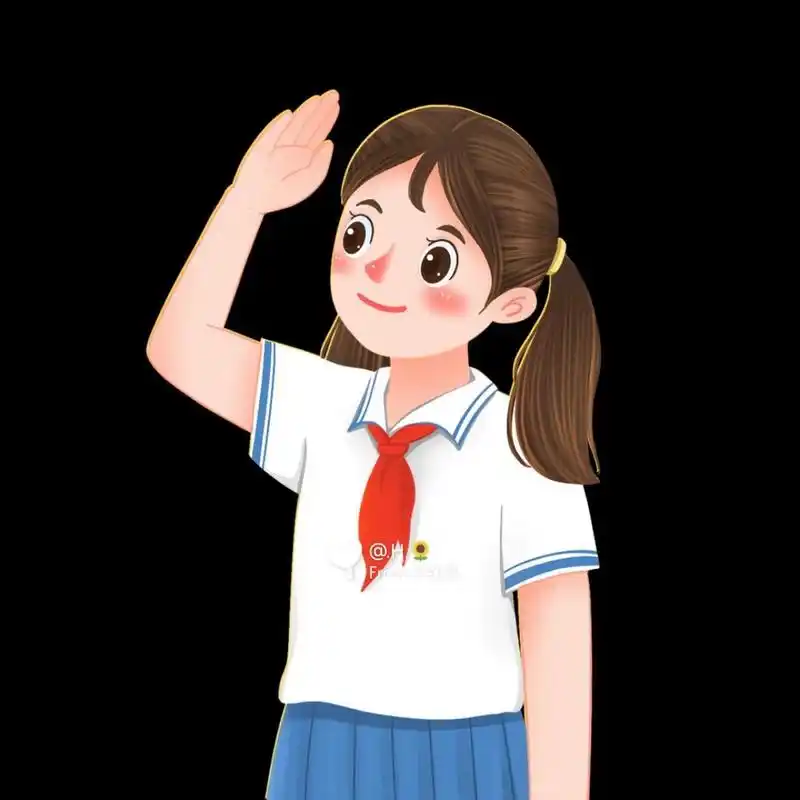 一波少先队员敬礼,庆祝活动人物的素材分享给大家!