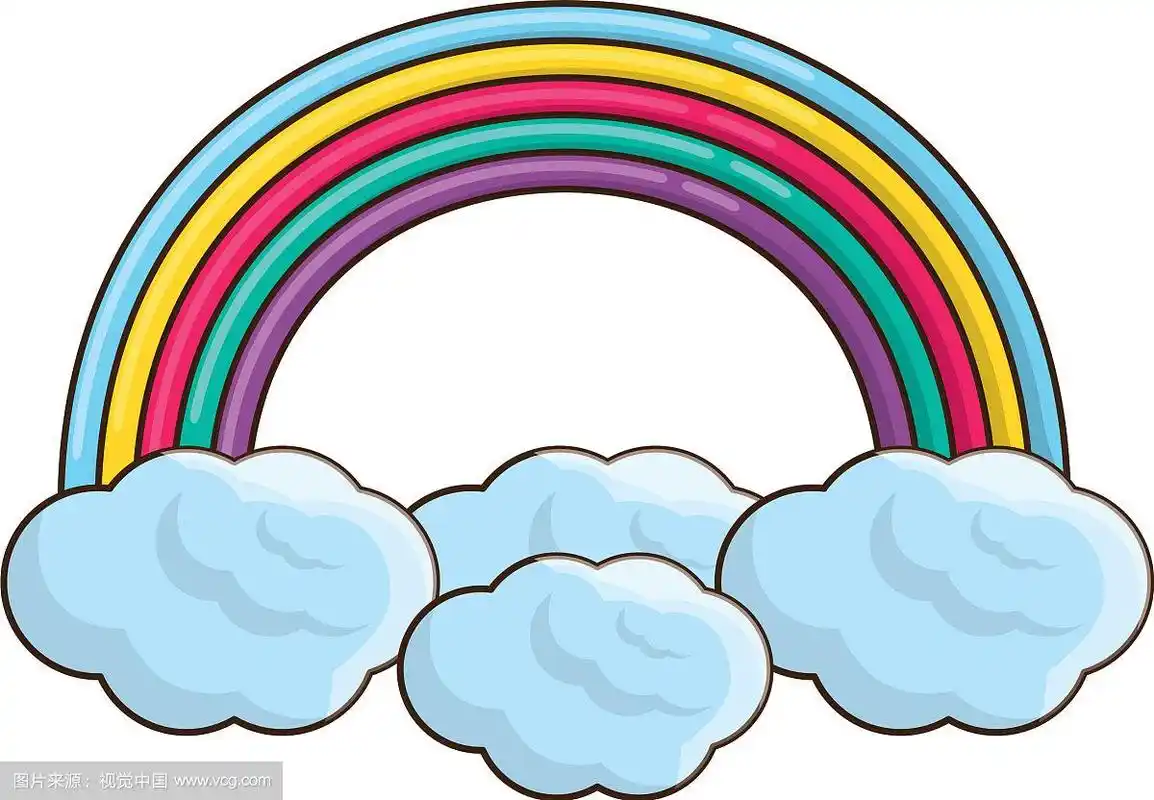 美丽的彩虹卡通