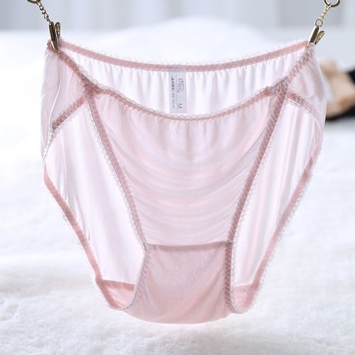 有致真丝无痕内裤 舒适透气低腰轻薄抗菌纯色简约桑蚕丝三角裤女