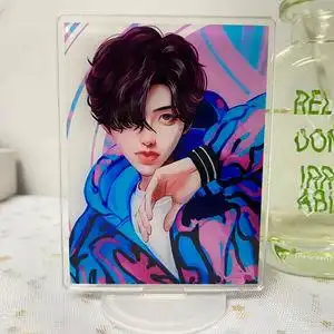 蔡徐坤亚克力diy动漫手绘周边人形应援立牌摆件随机送立牌 小卡