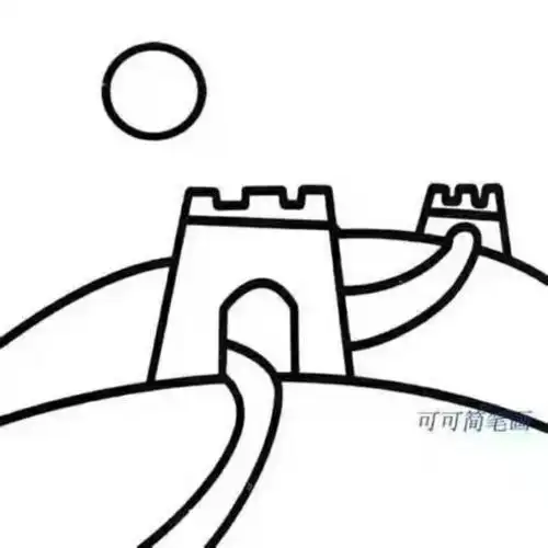 我最喜欢的地方简笔画