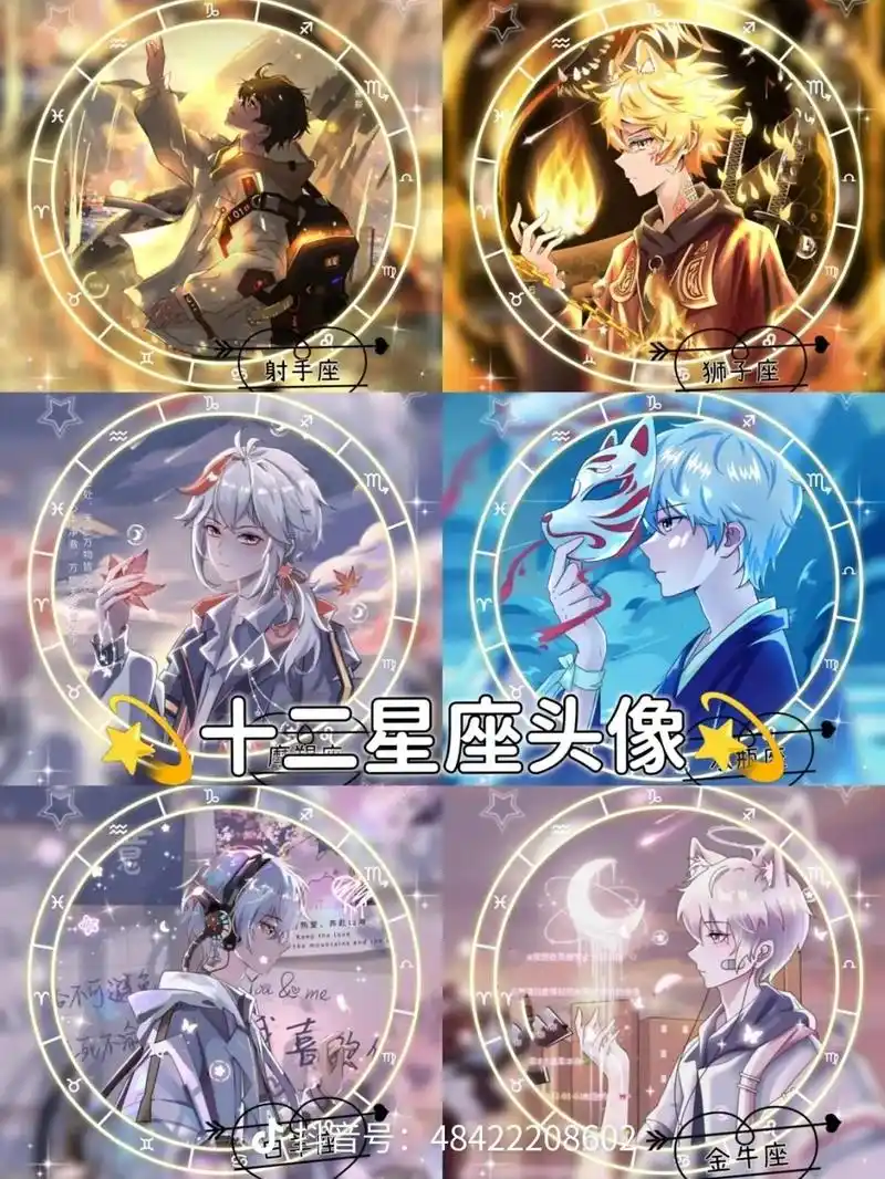男生的十二星座头像来了