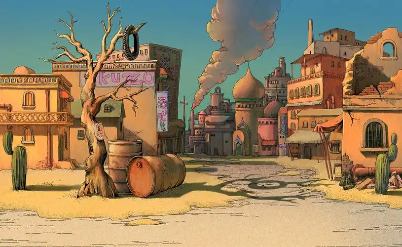 西部小镇|插画|概念设定|秋语星尘 - 原创作品 - 站酷 (zcool)