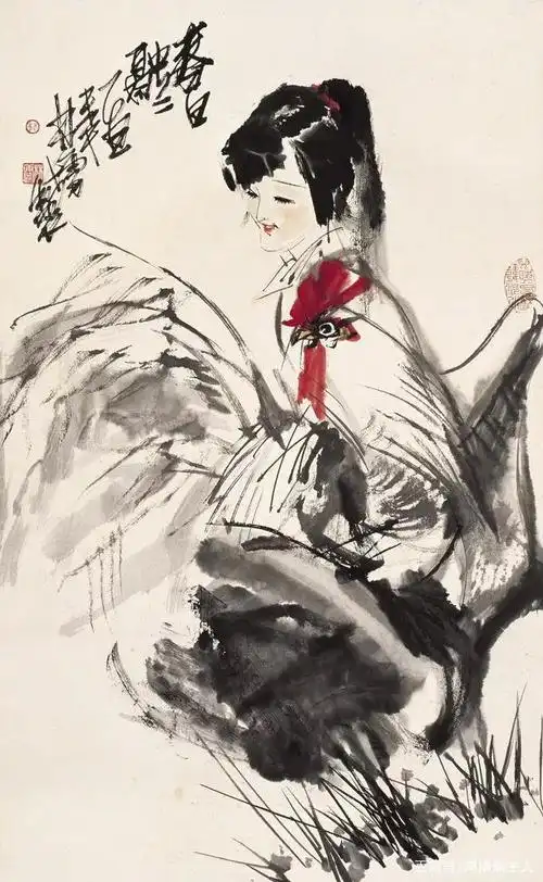 妩媚多姿——画家林墉女性人物水墨画作品欣赏