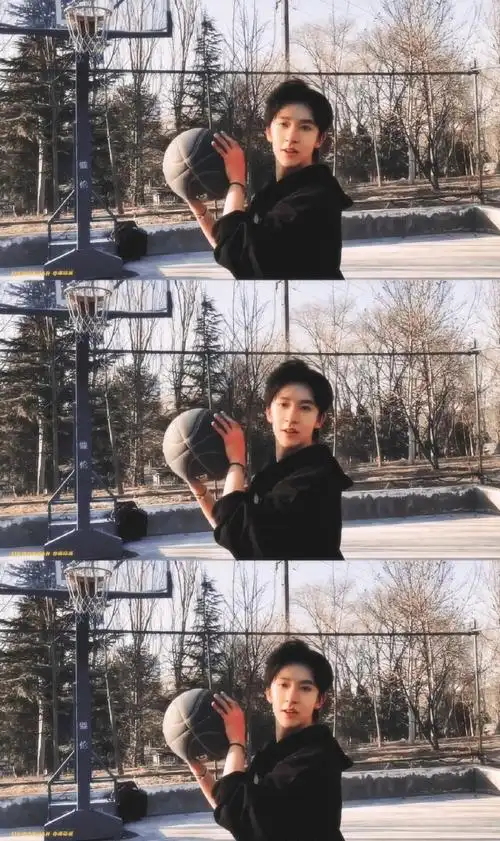 贺峻霖打篮球好帅