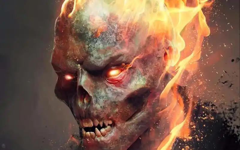 漫威超级英雄恶灵骑士3d建模,让罪恶感受到痛苦吧!