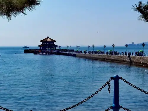 青岛之行栈桥石老人