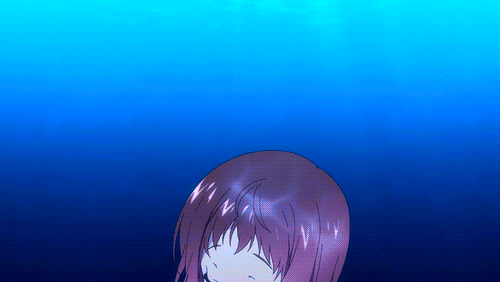 动漫女孩漂亮潜水gif动图_动态图_表情包下载_soogif