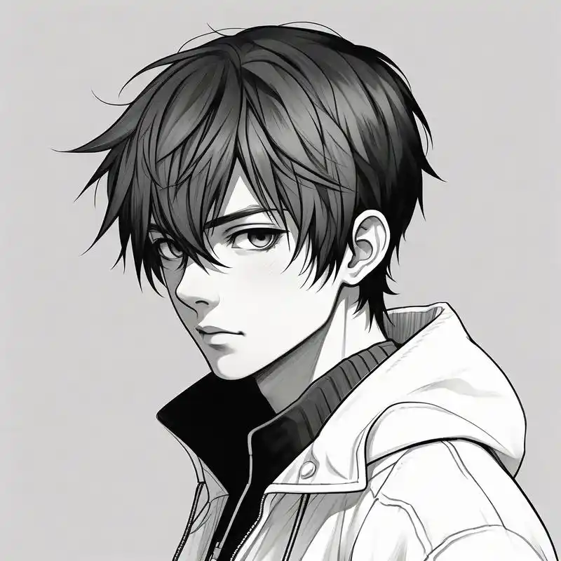 97黑白男生高冷气质头像97