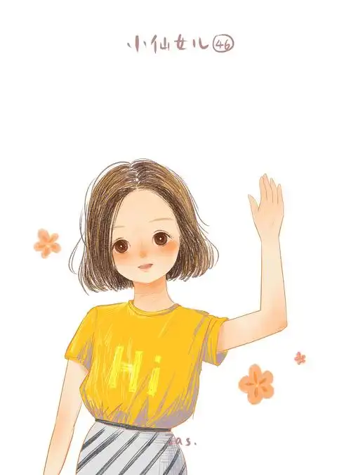 小仙女儿q版卡通人物肖像