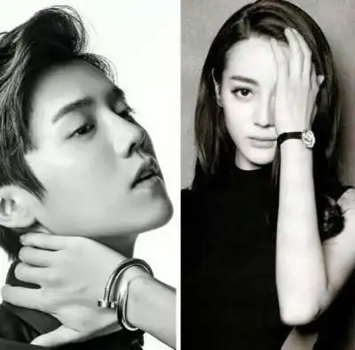 迪丽热巴鹿晗动图