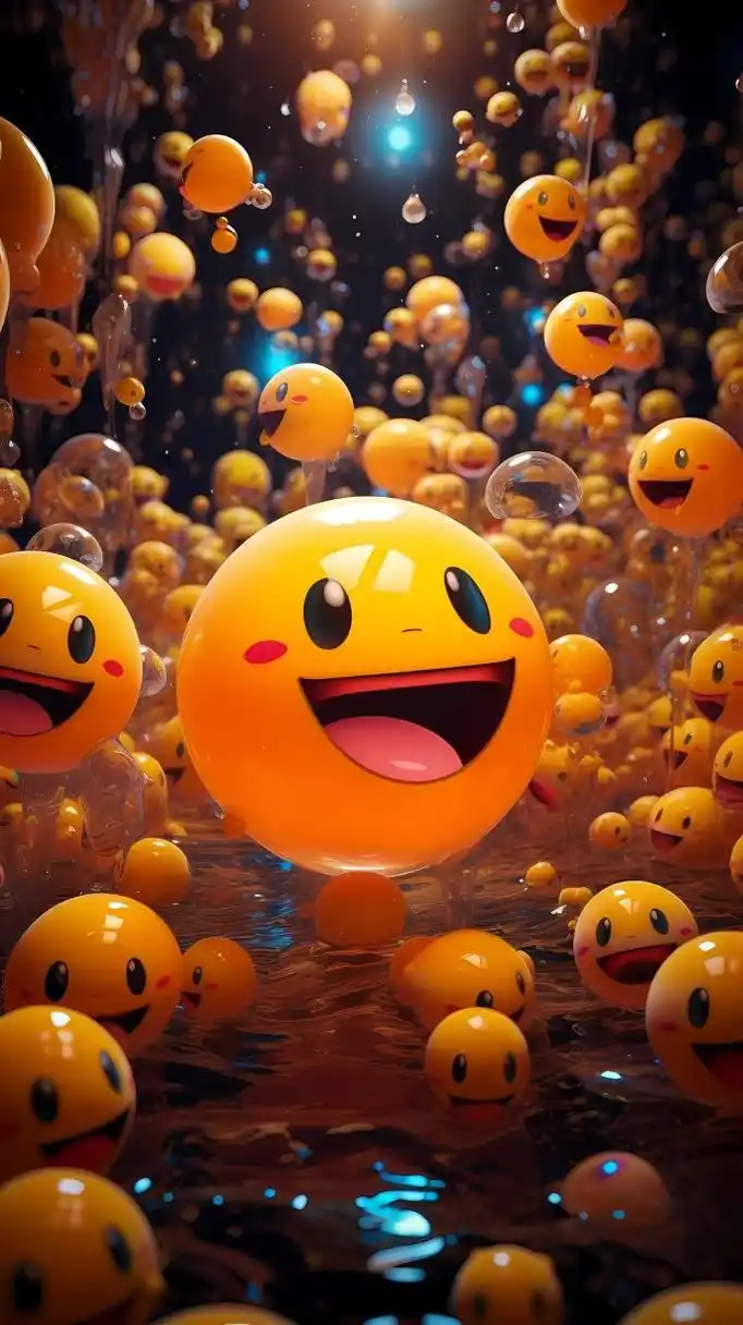 彩色笑脸表情993d壁纸 快乐无限 每天一张笑脸,快乐无限 9691