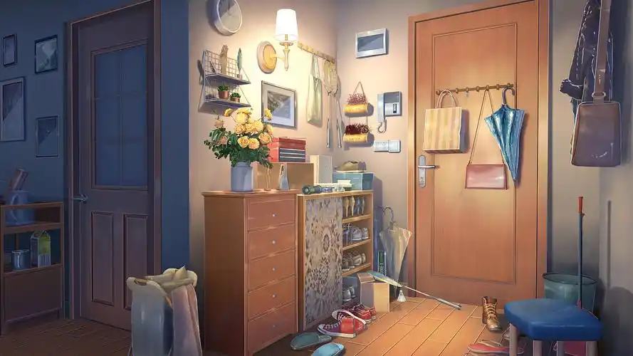 日系场景室内-温馨的小家|插画|游戏原画|野田黄蝶 - 原创作品 - 站酷