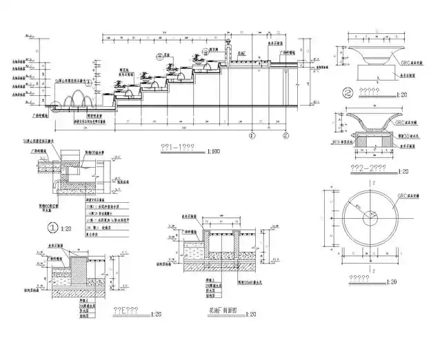 精选水景喷泉施工图(25套)