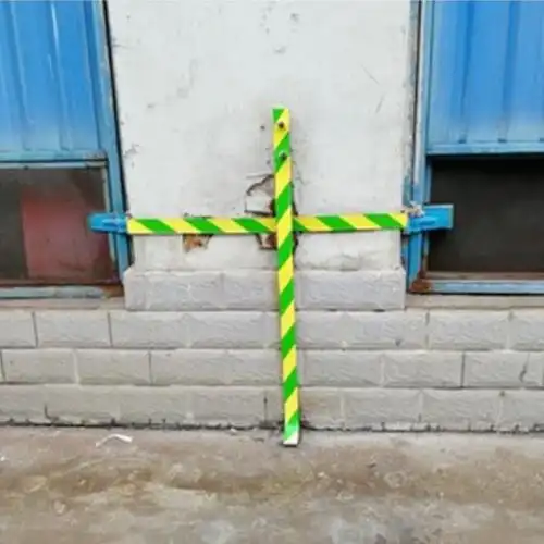 黄绿双色胶布加厚黄绿色电力接地胶带地标线划线双色条纹斑马警示胶带