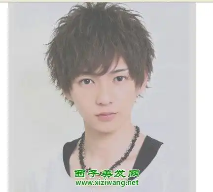 男生个性皮卡路烫发型图片_烫发_西子美发网