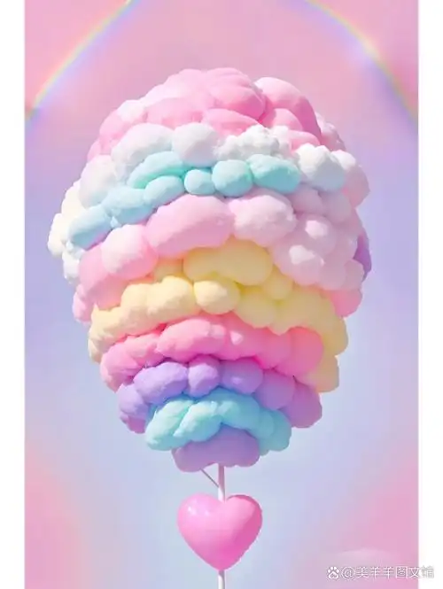 云朵棉花糖,甜蜜梦幻,心形气球,少女心炸裂!