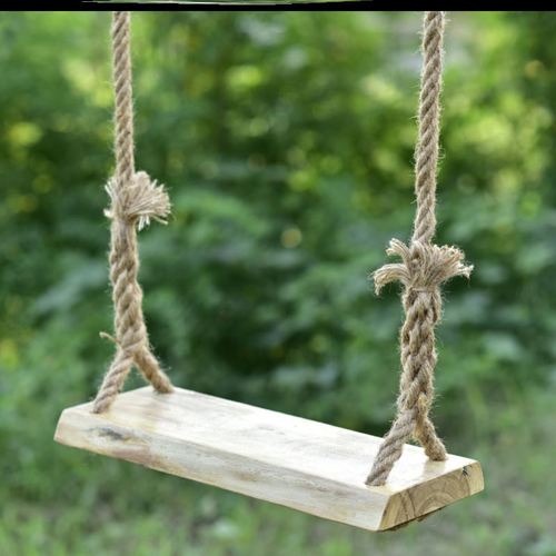 家庭坐板木板实木秋千麻绳田园易麻绳成人吊椅秋千