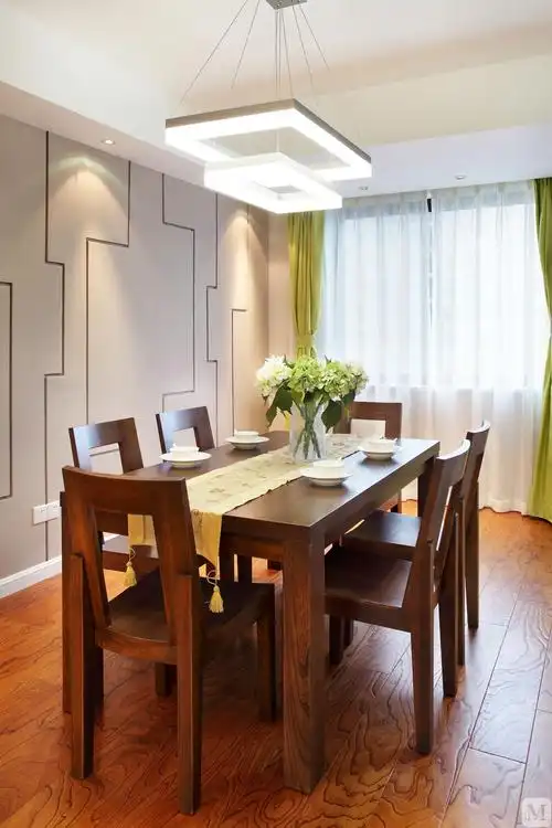 简约餐厅背景墙装修效果图