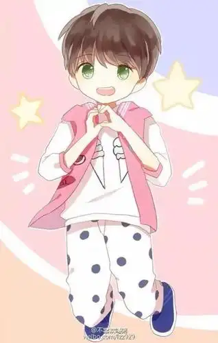 这是王源的动漫萌图超级的可爱