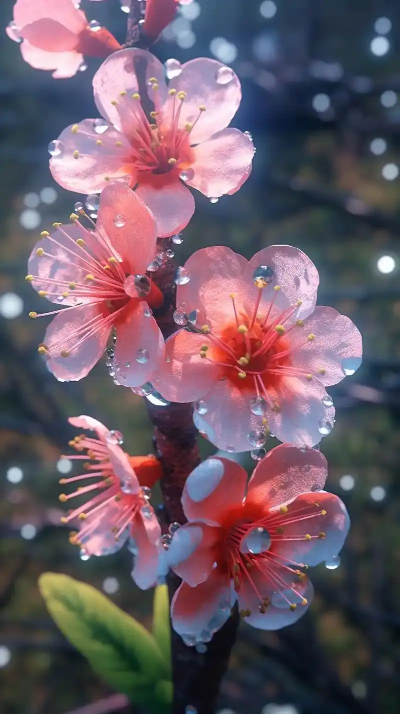 唯美桃花壁纸.桃花一簇开无主,可爱深红爱浅红? #高清壁纸  - 抖音