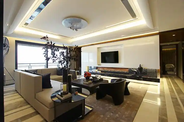 122平米三室一厅装修设计样板间图片 现代风格装修设计效果图片