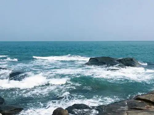 海 风光 海 海边 文昌市 海南省 石头公园