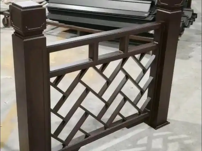 铝合金护栏户外阳台露台楼梯铝栏杆扶手尺寸定制焊接木纹铝艺护栏