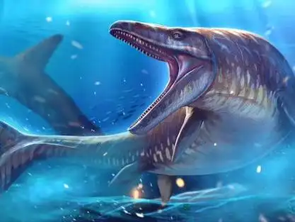 沧龙 #海洋霸主  一代海洋霸主——沧龙本尊(霍夫曼沧龙)