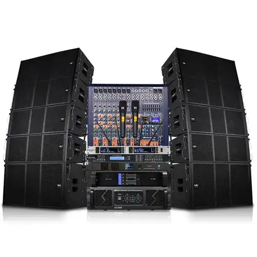 防水钕磁线阵音箱格伦专业舞台户外大型演出功放音响调音台套装