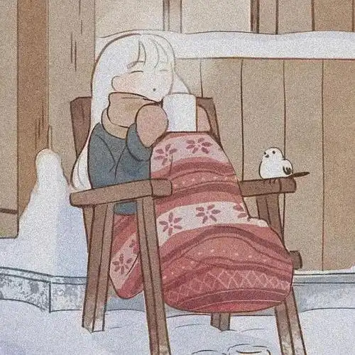求冬季暖暖的头像厚被子暖色