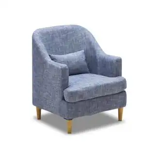 洛克菲勒 北欧单人沙发小户型网吧咖啡厅电脑小家具椅居家布艺沙发