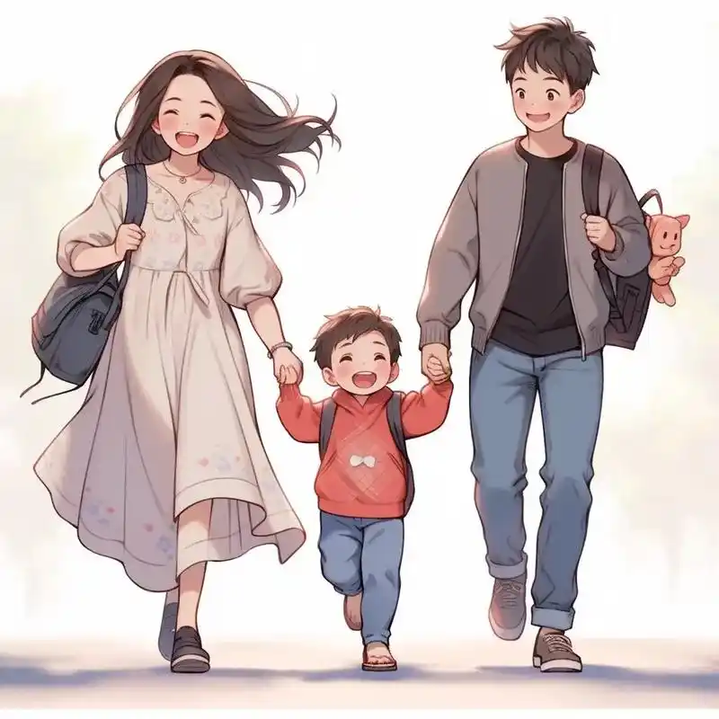 一家三口亲子头像(男孩篇)#亲子头像 #宝妈宝爸带娃一起换头 - 抖音