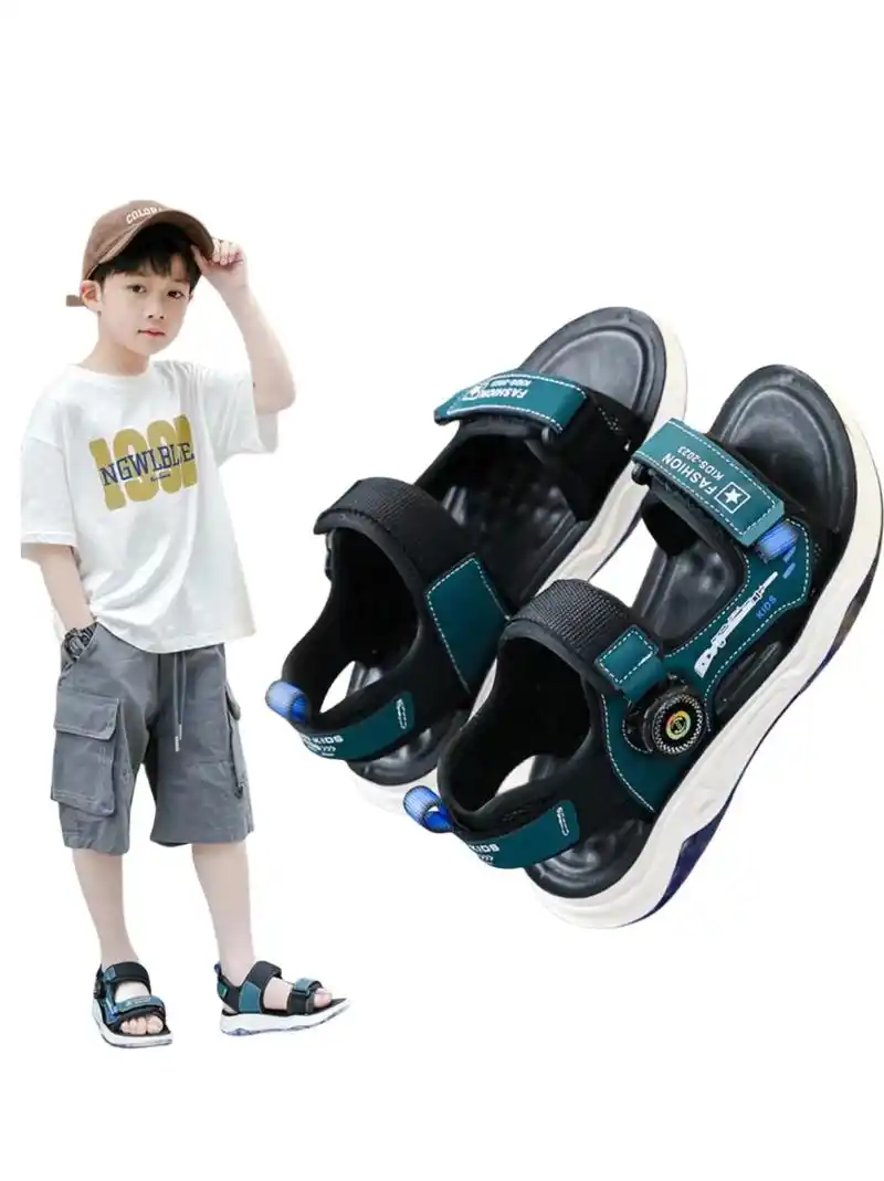 99.男童凉鞋夏季中大童男孩学生软 - 抖音