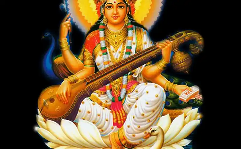 印度妙音天女免抠png透明素材