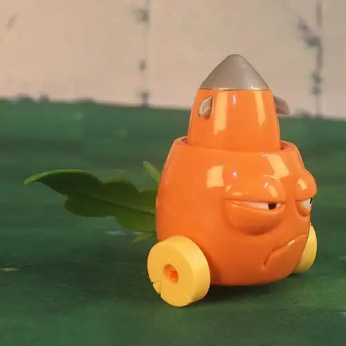 植物大战僵尸火龙草 寒冰射手火焰豌豆射手玩具胡萝卜导弹车导弹萝卜