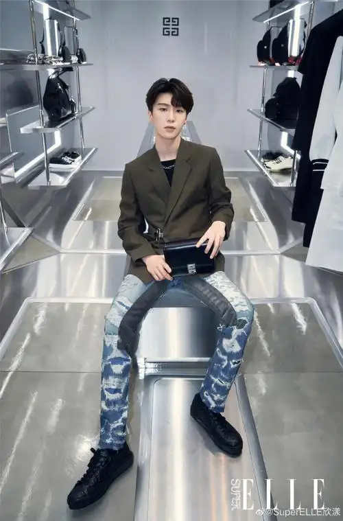 supercool##范丞丞棕色西服造型