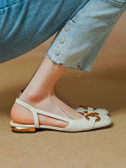 鞋控的日常  #真皮女鞋  #时尚搭配  #女鞋  #夏日凉鞋  #平底鞋