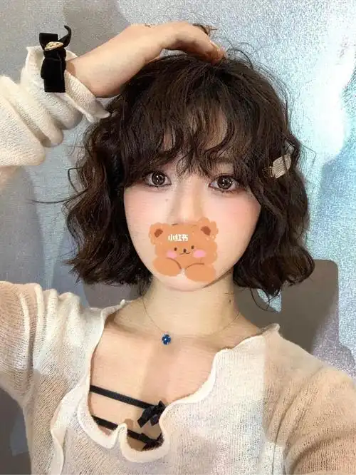 问了n遍的短发烫发慵懒港风法式蛋卷头