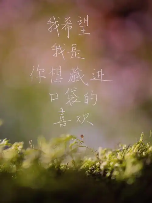 带着星星和月亮679494你是我退去新鲜感仍然心动的人9797喜